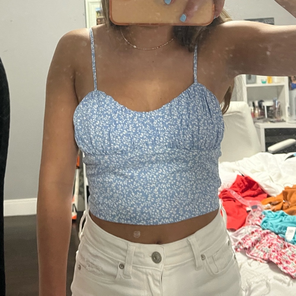 Princess Polly Tiarnie Top Blue